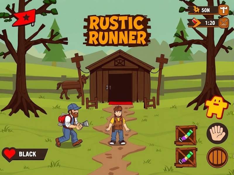 Rustic Package Runner gameplay screenshot